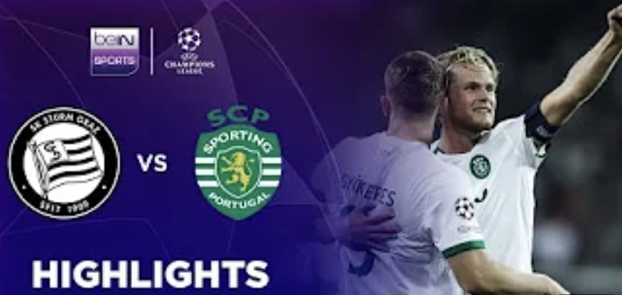 Sturm Graz 0-2 Sporting CP | Champions League 24/25 Match Highlights